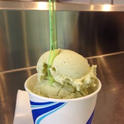 Delish!! Avocado and maple gelato... Avocados all peeled fresh this morning!