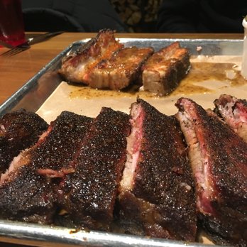 Mabel's BBQ - Pork spare ribs (front); $17; 5/5 stars // Pork belly (back); $14; 3/5 stars - Barbeque Near Me - Cleveland, Ohio Mabel's BBQ - Pork spare ribs (front); $17; 5/5 stars // Pork belly (back); $14; 3/5 stars - Barbeque Near Me - Cleveland, Ohio