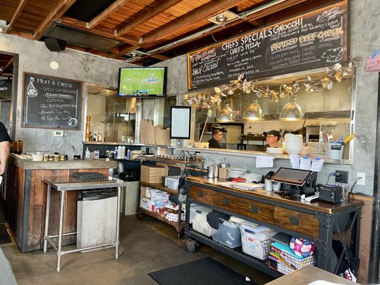 Photo of Luce Bar & Kitchen - San Diego, CA, US. The view into the kitchen where the magic happens! Literally!!