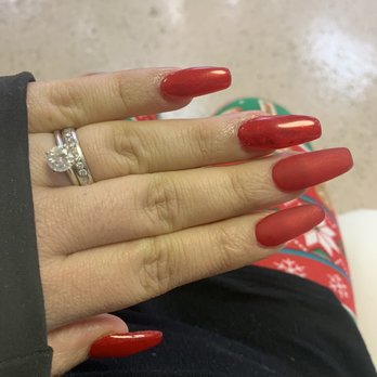 Royal Nail Bar - Gel Fill and reshaping to Coffin. 2 nails with Matte top coat and the rest with regular. - Nail Salons Near Me - Hayward, California Royal Nail Bar - Gel Fill and reshaping to Coffin. 2 nails with Matte top coat and the rest with regular. - Nail Salons Near Me - Hayward, California