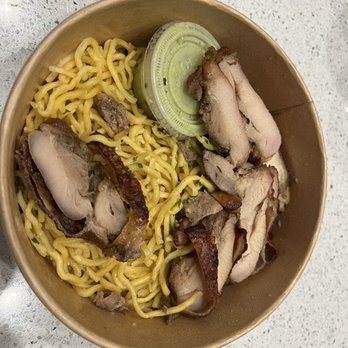 Saiga Vietnamese Eatery - Garlic Noodles with BBQ Chicken - Vietnamese Near Me - Orange, California