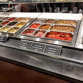 MOD Pizza - Part of the toppings bar - Fast Food Near Me - Charleston, South Carolina