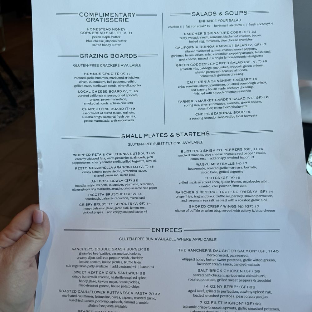 Rancher's Daughter - Dinner menu - Venues & Event Spaces Near Me - Chico, California