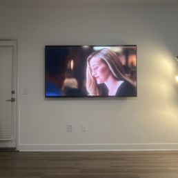 Tv mounted