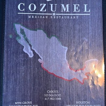 Cozumel - Menu 5/25 - Mexican Near Me - Houston, Missouri
