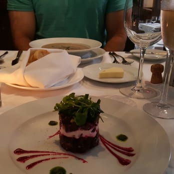 The Crossing - Roasted beet salad and mushroom soup. - New American Near Me - Clayton, Missouri The Crossing - Roasted beet salad and mushroom soup. - New American Near Me - Clayton, Missouri