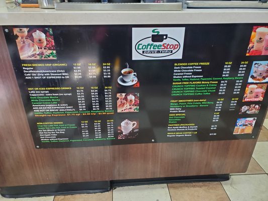Menu photo 3 Coffee Stop Drive-Thru Castaic, CA