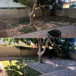 Top is the "before photo" and bottom is the "after photo"
