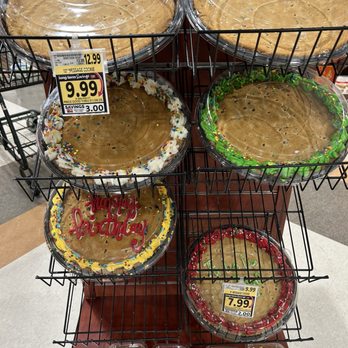 Harris Teeter - A display of cookie cakes/cookie pizzas at Harris Teeter on N. Battleground Ave. - Grocery Near Me - Greensboro, North Carolina
