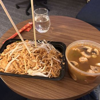 Thai Thai Restaurant - Soup (Tom Yum Chicken)and chicken pad Thai - Thai Near Me - Wilkes-Barre, Pennsylvania Thai Thai Restaurant - Soup (Tom Yum Chicken)and chicken pad Thai - Thai Near Me - Wilkes-Barre, Pennsylvania