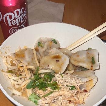 Three Fold Noodles and Dumpling - Chicken Half+Half w/ no pickled veggies - Noodles Near Me - Little Rock, Arkansas Three Fold Noodles and Dumpling - Chicken Half+Half w/ no pickled veggies - Noodles Near Me - Little Rock, Arkansas