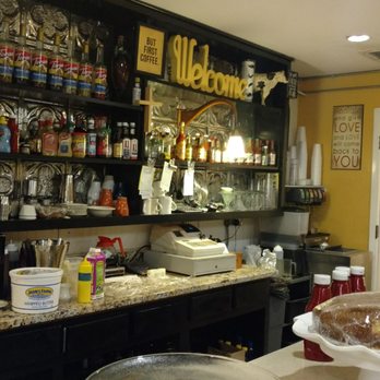Clary's Corner Cafe - Cool shelving. - Cafes Near Me - Lake Worth, Florida