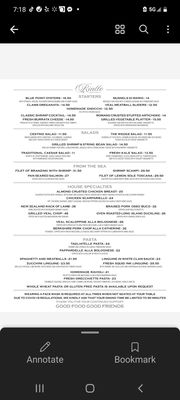 Menu photo 1 Rialto Restaurant Carle Place, NY Menu photo 1 Rialto Restaurant Carle Place, NY