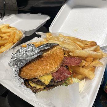 First Stop Grill  - Double bacon cheeseburger - Fast Food Near Me - Saint Louis, Missouri