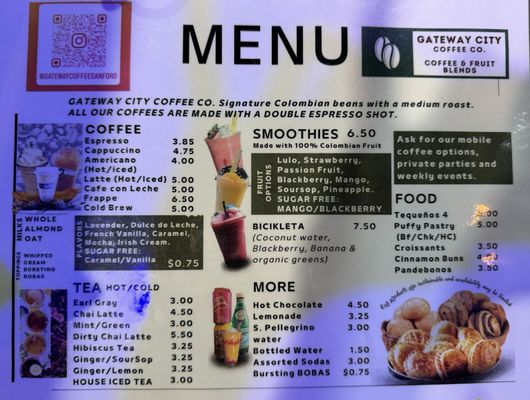 Menu photo 1 Gateway City Coffee Co. Sanford, FL Menu photo 1 Gateway City Coffee Co. Sanford, FL