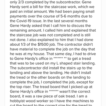 Gene Hardy Flooring - Interesting read. Imagine the other people who could not afford the time to resort their issues or take this company to court. - Carpeting Near Me - Taunton, Massachusetts Gene Hardy Flooring - Interesting read. Imagine the other people who could not afford the time to resort their issues or take this company to court. - Carpeting Near Me - Taunton, Massachusetts