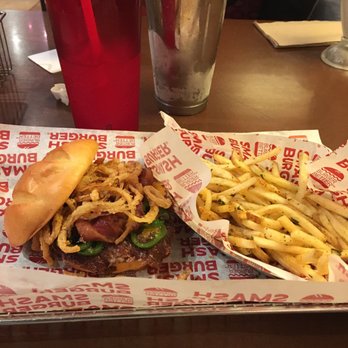 Smashburger - Spicy Cowboy burger and Smash Fries - Burgers Near Me - Sugar Land, Texas Smashburger - Spicy Cowboy burger and Smash Fries - Burgers Near Me - Sugar Land, Texas