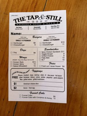 Menu photo 3 The Tap & Still Cruz Bay, VI Menu photo 3 The Tap & Still Cruz Bay, VI