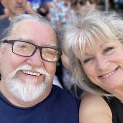 Desertaire Rv Park - William & I at Surprise Stadium. Nice place to see MLB games at reasonable prices.