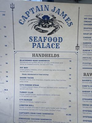 Menu photo 2 Captain James Crab House Baltimore, MD