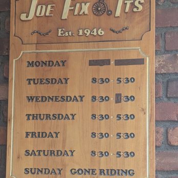 Joe Fix Its - Hours of Operation - Sports Wear Near Me - Goshen, New York Joe Fix Its - Hours of Operation - Sports Wear Near Me - Goshen, New York