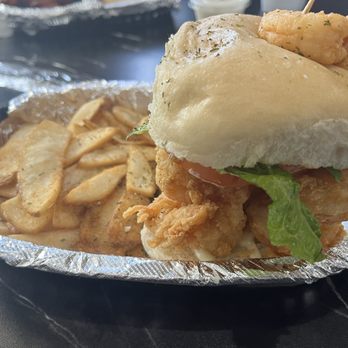Top Notch Seafood & More - Shrimp on a bun - Salad Near Me - Gonzales, Louisiana Top Notch Seafood & More - Shrimp on a bun - Salad Near Me - Gonzales, Louisiana
