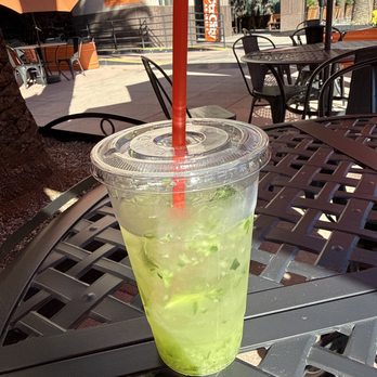 Lazeez Eats - Cucumber mint drink with free refills - Mediterranean Near Me - Anaheim, California