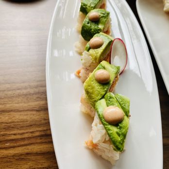 Katsu-Ya - spicy tuna wrapped avocado. - Sushi Bars Near Me - Seattle, Washington Katsu-Ya - spicy tuna wrapped avocado. - Sushi Bars Near Me - Seattle, Washington