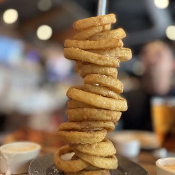 Yard House - Onion ring tower - New American Near Me - Rancho Cucamonga, California Yard House - Onion ring tower - New American Near Me - Rancho Cucamonga, California