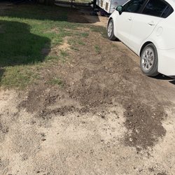 Abilene RV Park - Nail filled surprise dirt brought while i was at work
