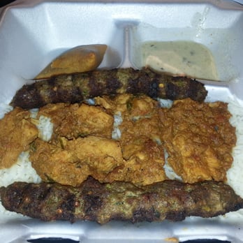Founder's Square Deli - Chicken korma w 2 beef kabobs. Kabobs good. This was offered on this past monday (indian is the special Mondays-offering varies) - Delis Near Me - Dallas, Texas
