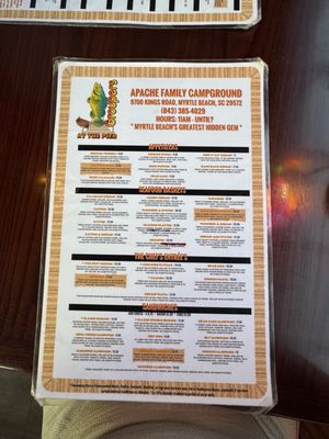 Menu photo 5 Groupers At the Pier Myrtle Beach, SC
