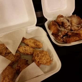 Wings Pizza N Things - Crunchy wings and garlic parmesan....do not order either. ....no flavor! - Chicken Wings Near Me - Houston, Texas