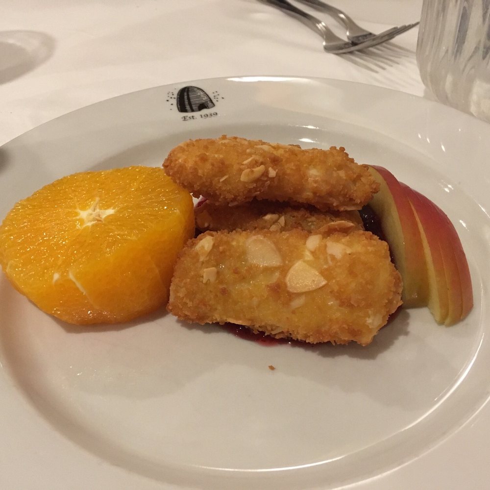 Plattduetsche Park - Fried Brie appetizer, this was so delicious especially when you take a piece of Brie and reveal the juicy lingonberries hiding underneath! - German Near Me - Franklin Square, New York