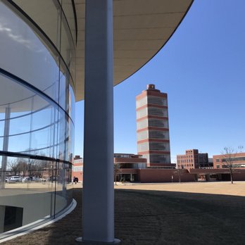 SC Johnson Headquarters - Research Tower as seen from newer building on property. - Tours Near Me - Racine, Wisconsin