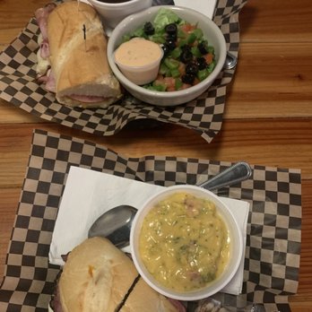 Oakland Tavern - a sandwich and a bowl of soup - Bars Near Me - Oakland, Oregon