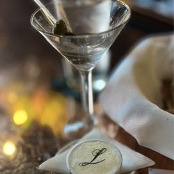 Lindey's - Watershed Vodka Martini with Blue cheese stuffed olives