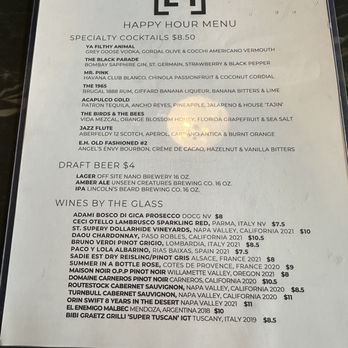 Eating House - Happy Hour menu, Oct 2023, page one. - Beer, Wine & Spirits Near Me - Miami, Florida Eating House - Happy Hour menu, Oct 2023, page one. - Beer, Wine & Spirits Near Me - Miami, Florida