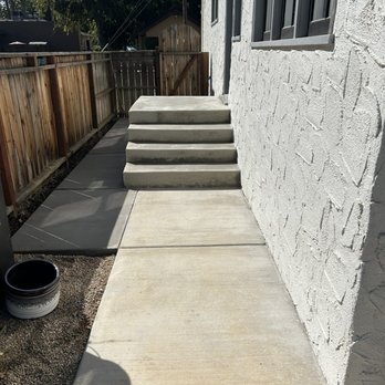Daniel's Concrete - After!! With walkway added around side of steps. - Masonry/Concrete Near Me Daniel's Concrete - After!! With walkway added around side of steps. - Masonry/Concrete Near Me
