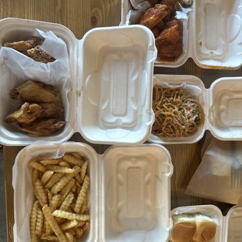 Fire Wings - Garlic Parmesan~Original Buffalo~Lemon Pepper~Plain~Fries~Garlic Noodles - Chicken Wings Near Me - Long Beach, California Fire Wings - Garlic Parmesan~Original Buffalo~Lemon Pepper~Plain~Fries~Garlic Noodles - Chicken Wings Near Me - Long Beach, California