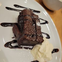 ACE Casino Airport - Chocolate brownie dessert, super rich