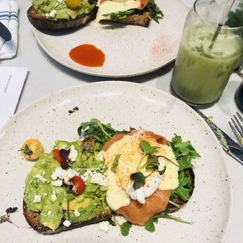 Bluestone Lane Upper West Side Café - Avocado toast. Salmon egg benedict. - Coffee & Tea Near Me - New York, New York