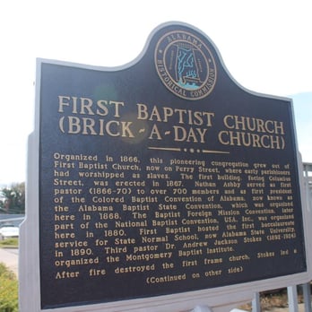 First Baptist Church Brick-A-Day - Churches Near Me - Montgomery, Alabama First Baptist Church Brick-A-Day - Churches Near Me - Montgomery, Alabama