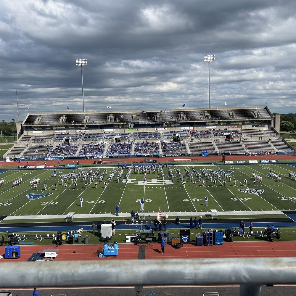 UB Stadium - The Thunder of the East, getting ready to play the National Anthem. - Stadiums & Arenas Near Me - Buffalo, New York UB Stadium - The Thunder of the East, getting ready to play the National Anthem. - Stadiums & Arenas Near Me - Buffalo, New York