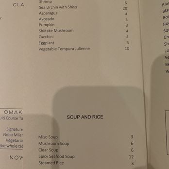 Armani Nobu - Menu - Asian Fusion Near Me - Milan, Michigan