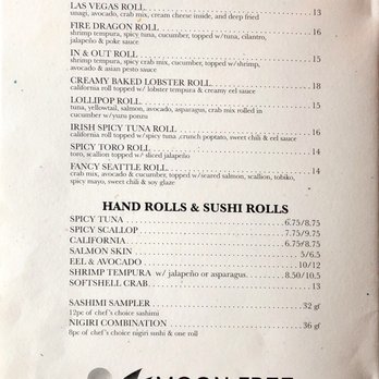 Moon Tree Sushi And Tapas - Menu - Sushi Bars Near Me - Seattle, Washington Moon Tree Sushi And Tapas - Menu - Sushi Bars Near Me - Seattle, Washington