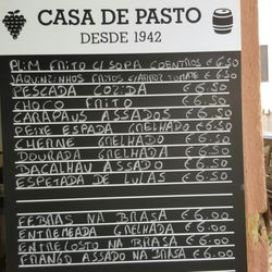 Casa de Pasto - G.Rodrigues & P.Rodrigues - No Paper Menu