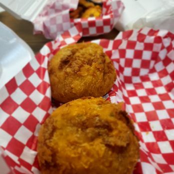Johanna’s Café - Rellenos de papa y Tostones (In background) con mayo Ketchup. 2 of my favorite dishes - Bakeries Near Me - Milwaukee, Wisconsin Johanna’s Café - Rellenos de papa y Tostones (In background) con mayo Ketchup. 2 of my favorite dishes - Bakeries Near Me - Milwaukee, Wisconsin
