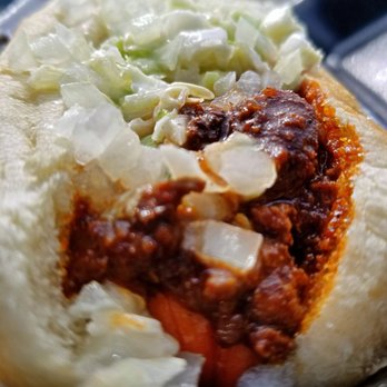 CookOut Restaurant - My favorite hot dog"Cook Out Style" Chili Slaw Dog with Onions and Mustard. - Hot Dogs Near Me - Richmond, Virginia