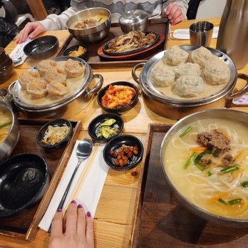 Jin Korean Noodles - Original kalgulsu(2), kalguksu and bulgogi set, kimchi mandu, original mandu - Korean Near Me - Markham, Ontario Jin Korean Noodles - Original kalgulsu(2), kalguksu and bulgogi set, kimchi mandu, original mandu - Korean Near Me - Markham, Ontario